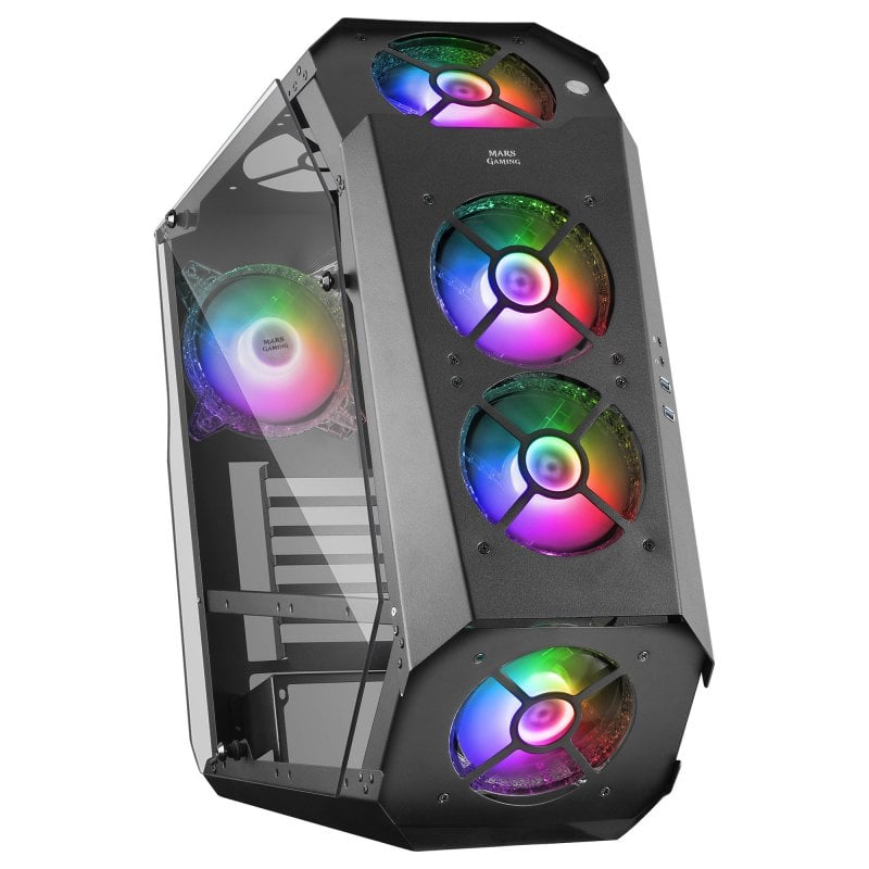 mars-gaming Mars Gaming MC51 Verre Trempé USB 3.0 Black