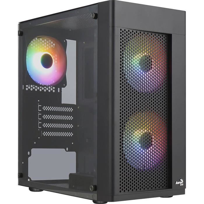 Boitier PC - AEROCOOL - Hexform G(Black) - Mini tour - Format Micro-ATX - Sans