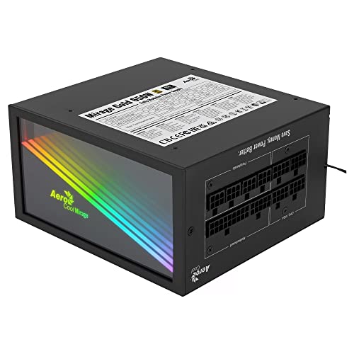Bloc d’Alimentation Aerocool MIRAGEGOLD 650W Fuente Alimentación PC Modular RGB 80 Plus Gold Condensadores Japoneses Modulaire 650 W 80 Plus Gold RoHS