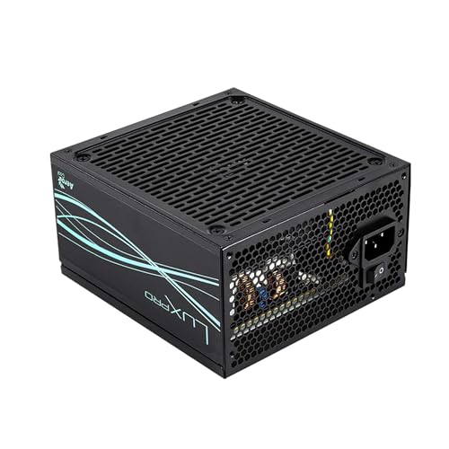 Aerocool LUXPRO1000, Alimentation 1000W, Certifié 80Plus Gold, Efficacité 90 , Condensateurs Japonais 105°C, Ventilateur FDB 14cm APFC, ATX 3.0 et PCIe 5.0, Garantie 5 Ans, Noir