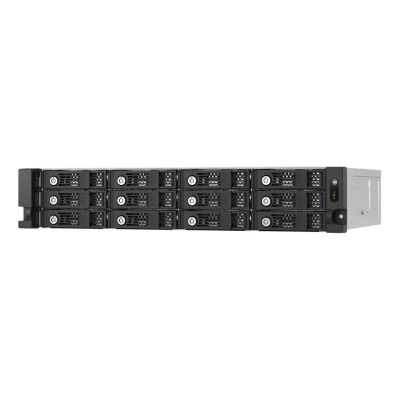 QNAP Caja PC QNAP TL-R1200PES-RP Rack 2U Métal Black Grey Hot-swap