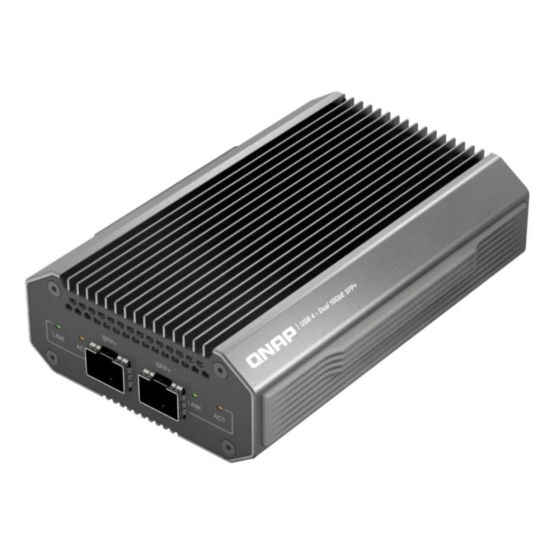 QNAP Tarjeta de Red QNAP QNA-UC10G2SF USB Type-C 10 Gbps SFP Black