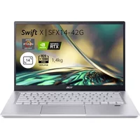 PC portable Acer Swift X SFX14 42G R2BR 14 FHD AMD Ryzen 7 5825U RAM 16 Go DDR4 512 Go SSD GeForce RTX 3050