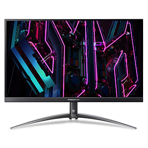acer Predator XB273KV3bmiiprx, Écran PC Gaming 27” 4K UHD IPS, 160Hz (3840x2160, 16 9, AMD FreeSync Premium, 1 0.5ms (GTG), 400 Nits, VESA DisplayHDR 400, 2xHDMI 2.1 1xDP 1.4), Noir