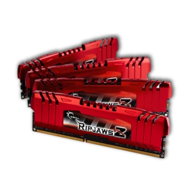 g-skill Mémoire RAM G.Skill RipjawsZ 32GB 4x8GB DDR3 1600MHz CL10 Quad Channel Dissipateur