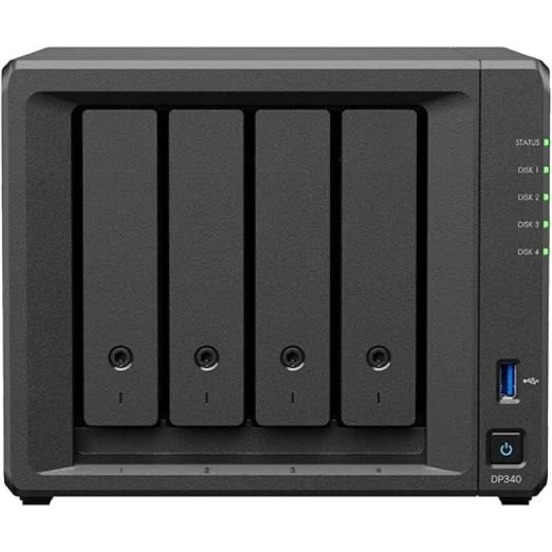 Synology Synology NAS 16 Go AMD R1600 4 baies SATA 10 GbE Desktop Black Double RJ-45 RAID