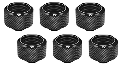 Thermaltake Pacific C-Pro G1 4 PETG 16mm OD 6 Pack - Black