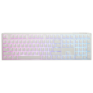 Ducky Channel One 3 White Cherry MX Blue
