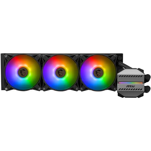MSI MAG CORELIQUID M360 Kit AIO Watercooling CPU, Pompe de Radiateur Intégrée, Disposition Split-Flow, Tuyaux Anti-Évaporation, Compatible AMD Intel