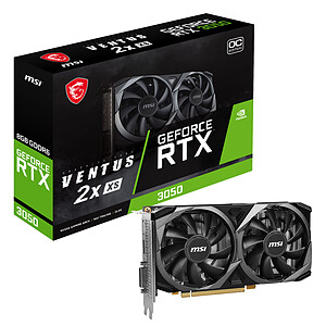 MSI GeForce RTX 3050 VENTUS 2X OC 8 Go