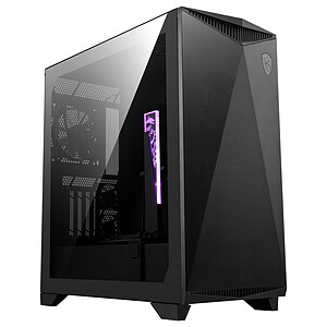 Boitier Moyen Tour E-ATX MSI Mag Vampiric 300R RGB avec panneau vitré (Noir)