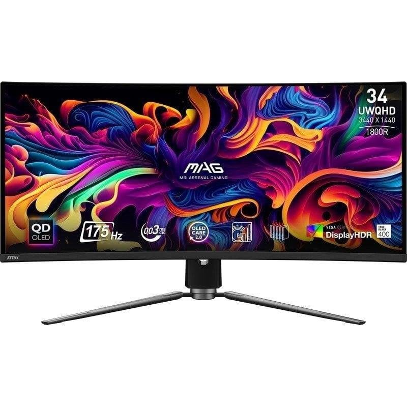 MSI Écran PC MSI MAG 341CQP QD-OLED 34 UWQHD 175Hz QD-OLED Courbe FreeSync Premium Pro HDR400