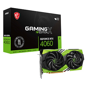 MSI RTX 4060 GAMING X NV EDITION 8 Go
