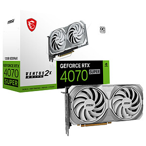 MSI GeForce RTX 4070 SUPER 12G VENTUS 2X WHITE OC
