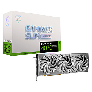 MSI MSI GAMING X SLIM BLANC GeForce RTX 4070 SUPER 12 Go GDDR6X DLSS3
