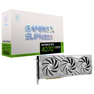 MSI GeForce RTX 4070 TI SUPER 16G GAMING X SLIM WHITE
