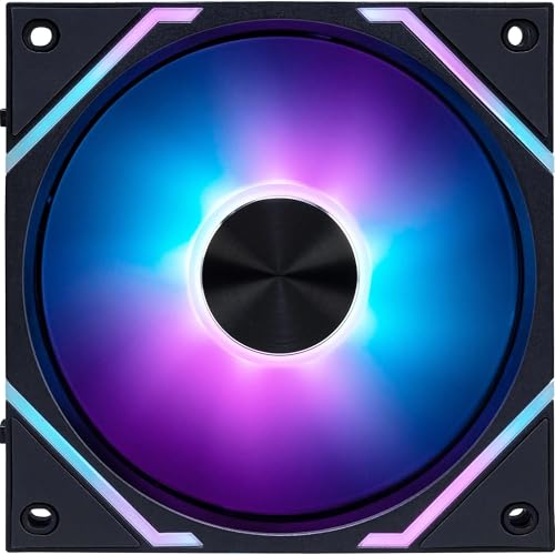 MSI MPG EZ120 ARGB-1B - Ventilateur noir ARGB de 120 mm, palier hydrodynamique avec écrou de fixation supplémentaire, compatible Mystic Light et Cooling Wizard avec les cartes mères MSI.
