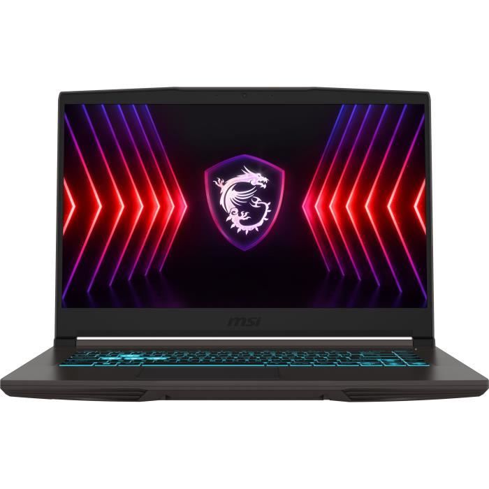 PC Portable Gamer MSI Thin 15 B12UC 2489XFR 156 FHD 144Hz i5 12450H RAM 16Go 512Go SSD RTX 3050 4 Go Sans windows
