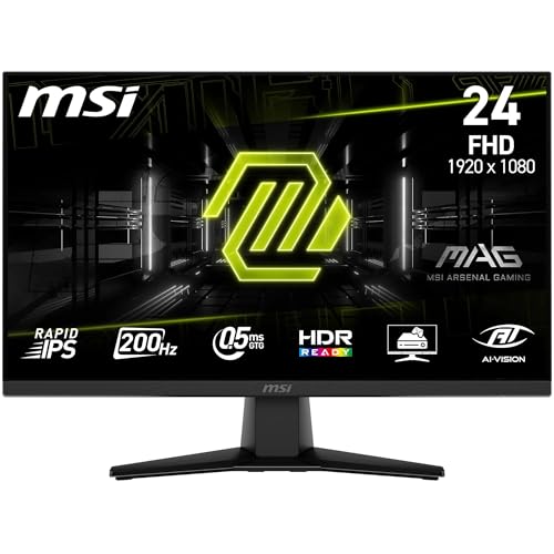 Ecran PC Gamer MSI 24 FHD 200Hz Dalle IPS 05ms MAG242F
