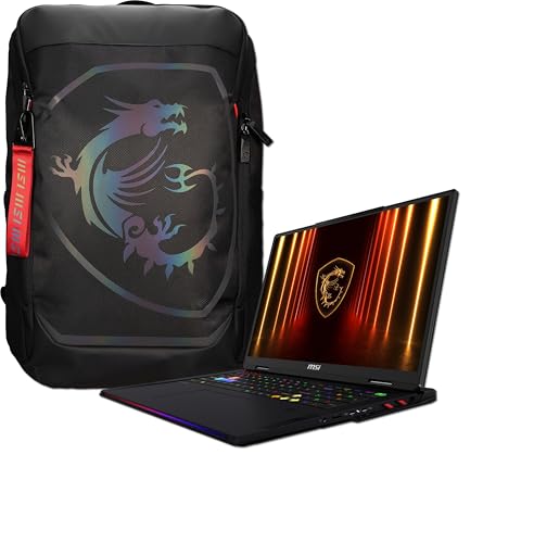 MSI Raider 18 HX AI A2XWIG-203IT Ordinateur portable de jeu, 18 UHD mLED, 120 Hz, Intel Core Ultra 9 285HX, Nvidia RTX 5080 16 Go GDDR7, 64 Go DDR5 6,4 GHz, 2 2 To PCIe5 4, Win 11P
