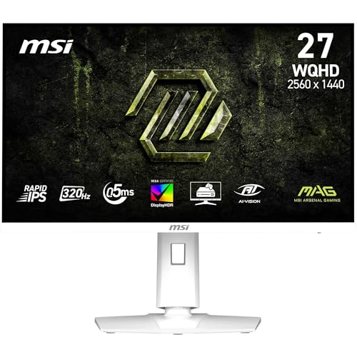 MSI Écran PC MSI MAG 274QRFW X3212 27 QHD 320Hz IPS Ultra Rapide DisplayHDR 400 Adaptive-Sync