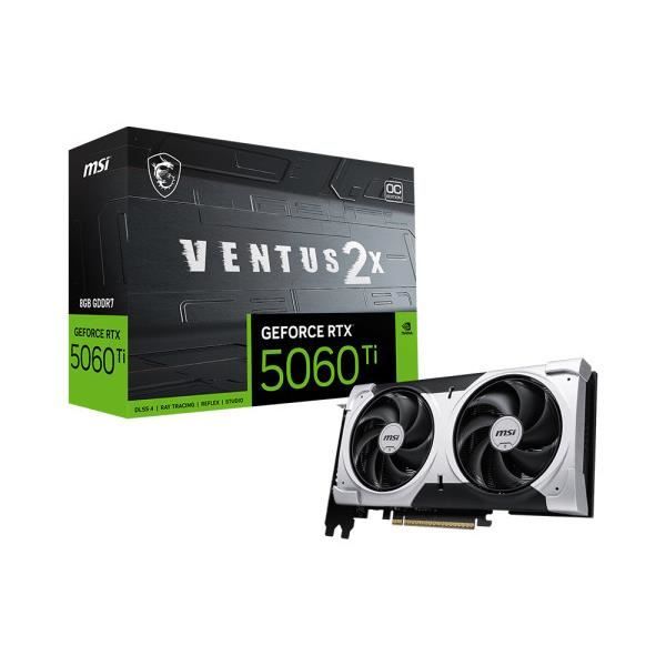 MSI Scheda Grafica GeForce RTX 5060 Ti VENTUS 2X PLUS 8GB GDDR7 PCIe 5 0

