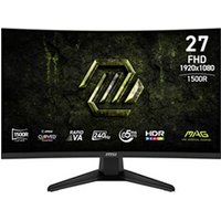 MSI MAG 275CF X24 Écran gaming incurvé 27 FHD - Dalle Rapid VA 1500R 1920 x 1080, 240 Hz 0,5 ms, HDR Ready, AMD FreeSync Premium, HDMI 2.0b CEC, DP 1.2a, inclinaison réglable, compatible VESA, noir