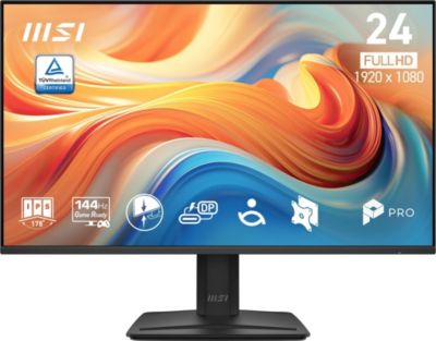 MSI Écran PC MSI PRO MP242 E14C 23,8 Full HD 144Hz IPS Haut-parleurs Flicker Free
