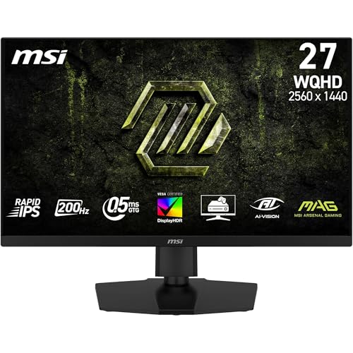 MSI Écran PC MSI MAG 274QPF E20 27 Wide Quad HD 200Hz Rapid IPS FreeSync Premium HDR400 0,5ms