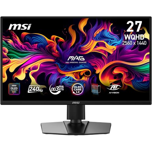 MSI MAG 272QP QD-OLED X24 écran Gaming 26,5 WQHD
