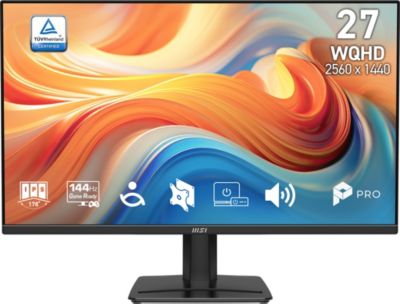 MSI Écran PC MSI Pro MP275Q E14 27 Wide Quad HD 144Hz IPS FreeSync HDR Haut-parleurs