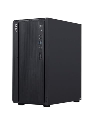 MSI Pro DP180 A14-1274XAT Ordinateur de Bureau Intel Core i5-14400 16 Go | 16 Go DDR5, SSD NVMe 512 Go, USB-C 10 Gbps, HDMI 2.1, DP 1.4, PCIe 4.0, baies 2,5 3,5 , 1G LAN, Wi-Fi 5, BT 5