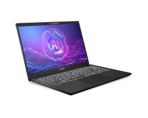 MSI Ordinateur portable MSI Modern 15 H AI C2HMG-288FRNN 15,6 Intel Core Ultra 5 225H 16GB 512GB SSD Arc 130T Windows 11 Pro