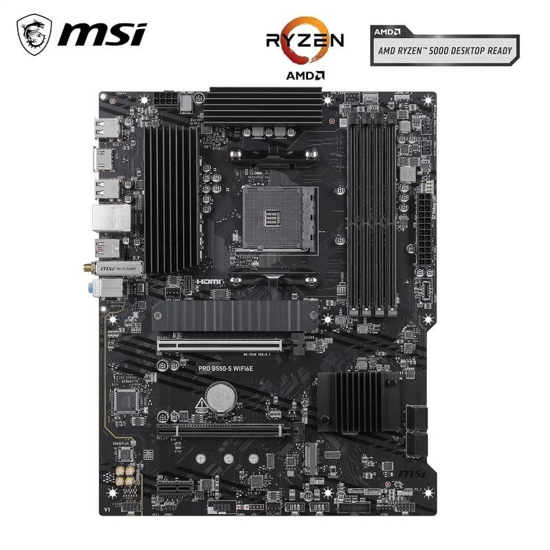 MSI Carte mère MSI PRO B550-S WIFI6E AMD B550 AM4 DDR4 ATX WiFi 6E PCIe 4.0