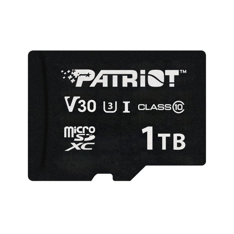 Patriot Carte MicroSD Patriot VX Series 1 To UHS-I 90 Mo s 80 Mo s Black