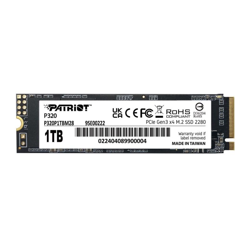 Patriot Disque Dur Patriot P320 1 To M.2 NVMe PCIe 3.0 3000 Mo s Lecture