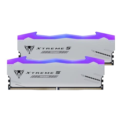 Patriot Viper Xtreme 5 MPOWER DDR5 RGB RAM 32 Go (2X16 Go) 6000MT s CL30 UDIMM Desktop Gaming Memory Kit - PVXR532G60C30KM