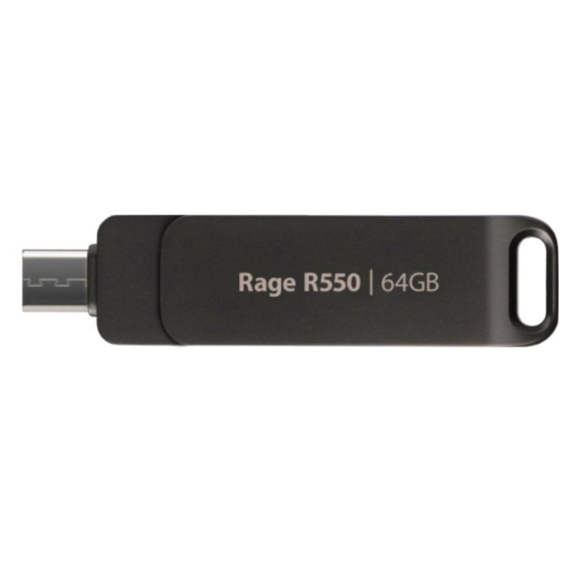 Patriot Clé USB Patriot Rage R550 64 Go USB-A et USB-C 3.2 Gen 1 100 Mo s