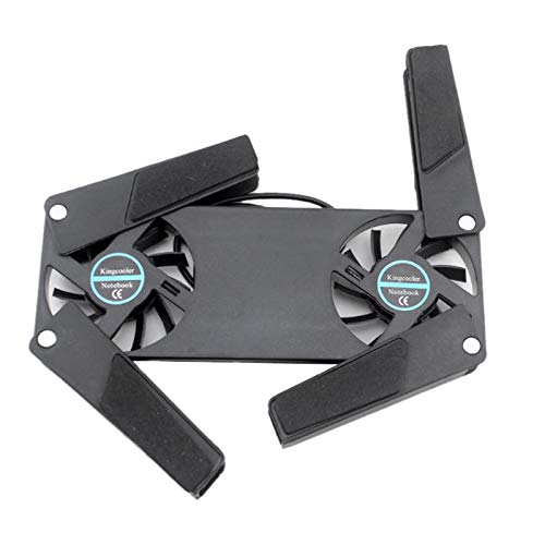 Junguluy Refroidisseur d'ordinateur portable pour ordinateur portable Ventilateur de refroidissement pliable avec ventilateurs