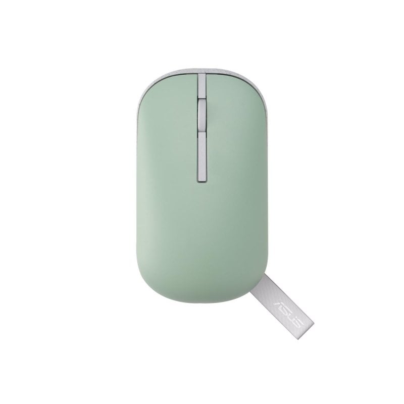 Asus Souris ASUS Marshmallow MD100 Ambidextre Optique RF Wireless Bluetooth 1600 DPI Verte