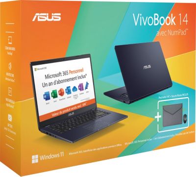 ASUS Vivobook 14 E410MA BV8999WS avec NumPad
