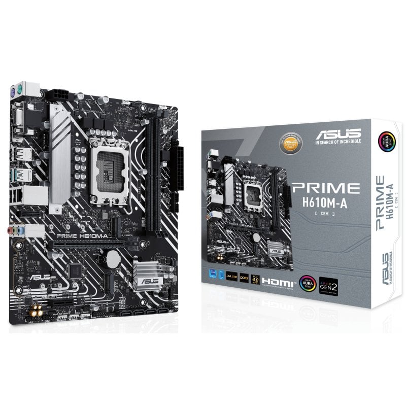 Asus ASUS PRIME H610M-A-CSM Intel H610 LGA 1700 micro ATX