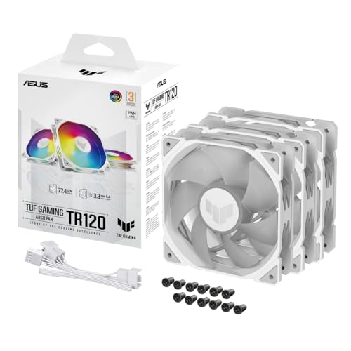 Asus ASUS TUF GAMING TR120 ARGB 3IN1 White Boitier PC Refroidisseur d'air 12 cm White