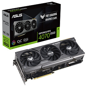 Asus ASUS TUF Gaming GeForce RTX 4070 SUPER OC A�dition 12 Go GDDR6X DLSS3
