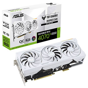 ASUS TUF Gaming RTX 4070 Ti SUPER BTF White OC 16GB
