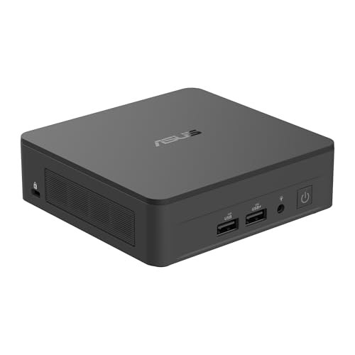 ASUS NUC 13 Pro Slim Kit RNUC13ANKI70003 Barebone Mini PC 1 x Core i7 1360P RAM 0 Go Carte Graphique Intel Iris XE 1GbE, 2.5GbE, Bluetooth 5.2, Wi-FI 6E Noir