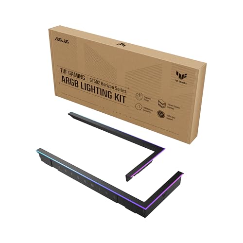 Asus Kit de mise à niveau d'éclairage RVB magnétique à 3 broches pour ASUS TUF GAMING GT502 Horizon ARGB Black