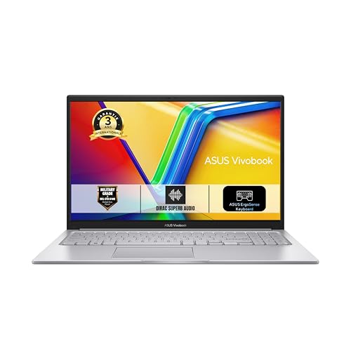 ASUS Vivobook 15 S1504ZA-NJ1587W 15.6 Pouces FHD PC Portable (Processeur Intel Core i3-1215U 4.4 GHz, 8GB DDR4 RAM, 512GB SSD, Intel UHD Graphics, Windows 11 Home) – Clavier AZERTY