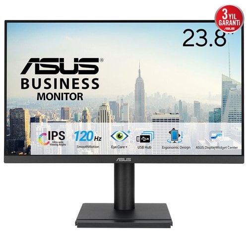 Asus Monitor Asus VA249QGS 23.8 Full HD 120Hz IPS Ergonomique Haut-parleurs USB