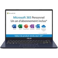 ASUS Laptop 14 E410KA DREK843WS Black Intel Celeron 4G 128G EMMC Intel Graphics Technologie Numpad
